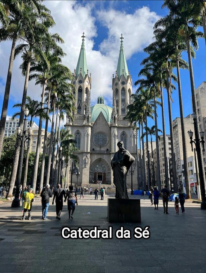 Studio No Centro De Sao Paulo, A 3 Minutos Do Metro, Com Garagem Gratis Aparthotel Bagian luar foto